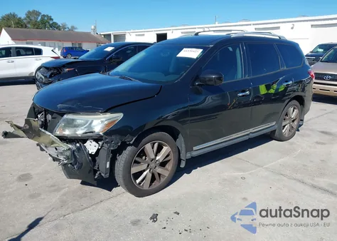 2015 Nissan Pathfinder Platinum z USA, uszkodzony, nr VIN 5N1AR2MN9FC628783